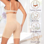 4in1 Shaper Quick Slim Shape Wear Tummy, Back, Thighs, Hips - Black/Efffective Seamless Tummy Tucker